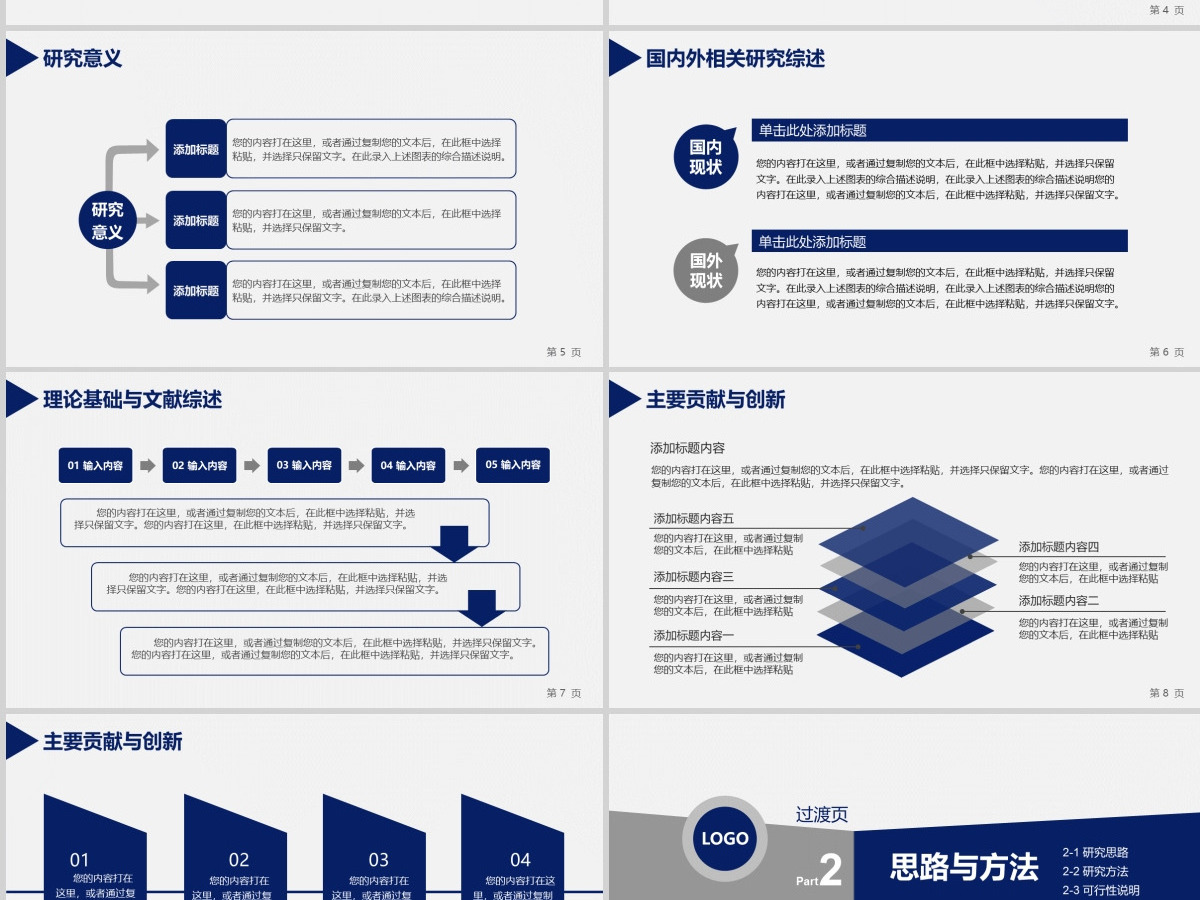 蓝色简洁环境工程专业毕业论文答辩PPT