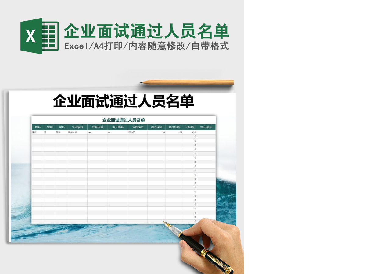2021年企业面试通过人员名单