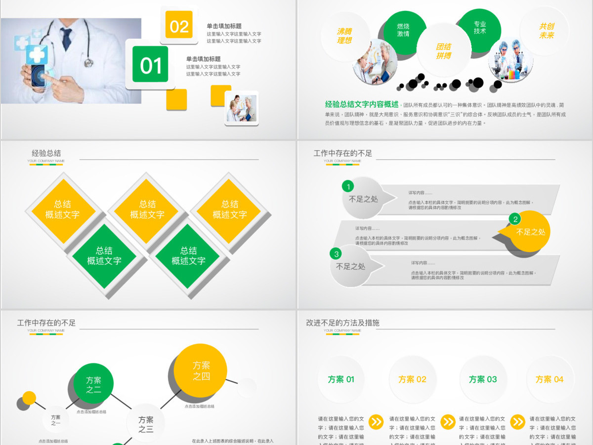 清爽专业护士医疗护理工作汇报PPT模板 清爽专业护士医疗护理工作汇报PPT模板