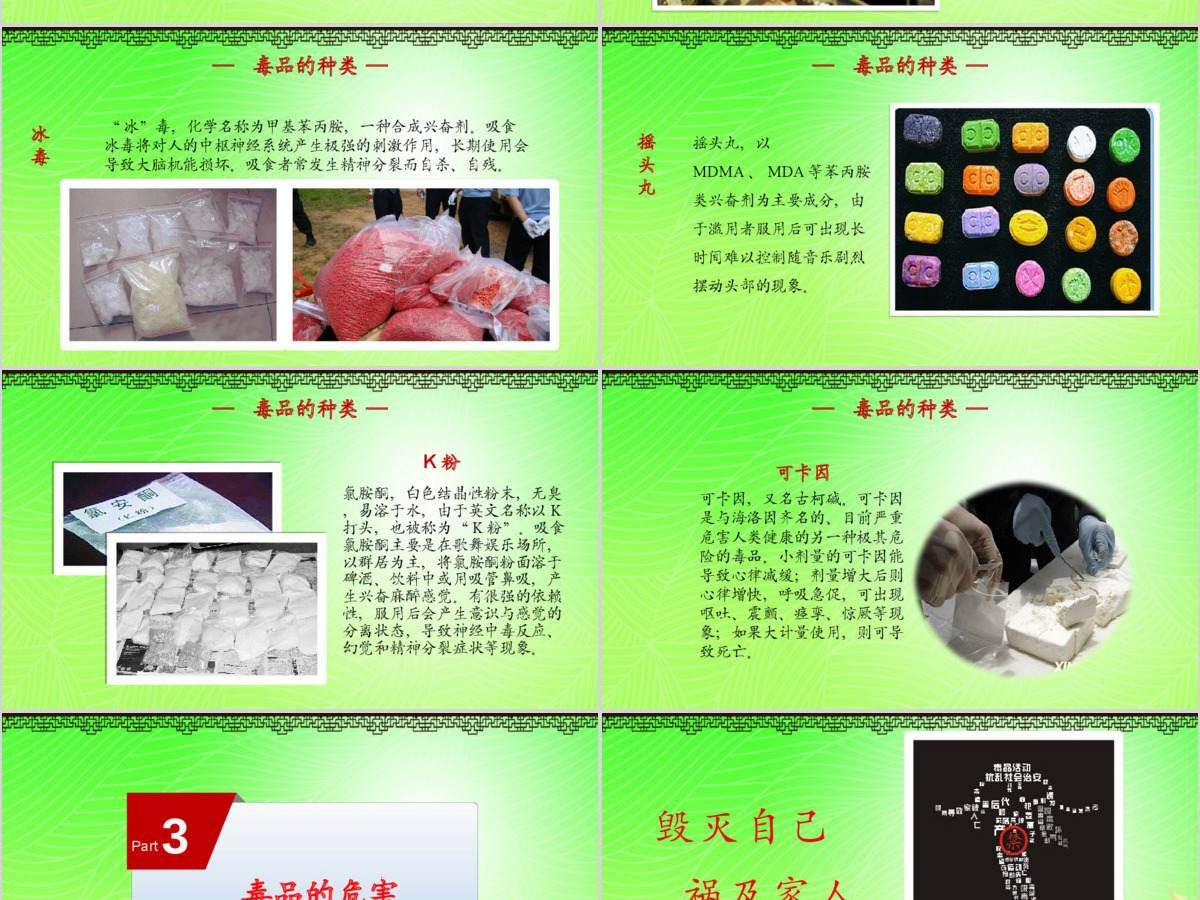 国际禁毒日远离毒品珍爱生命拒绝诱惑禁毒日PPT模板