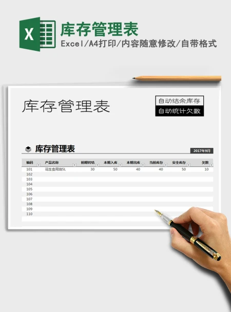 2021年库存管理表