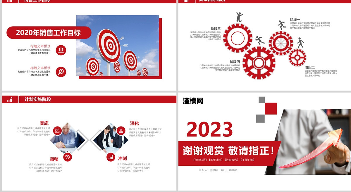 2023市场销售部营销工作总结计划PPT