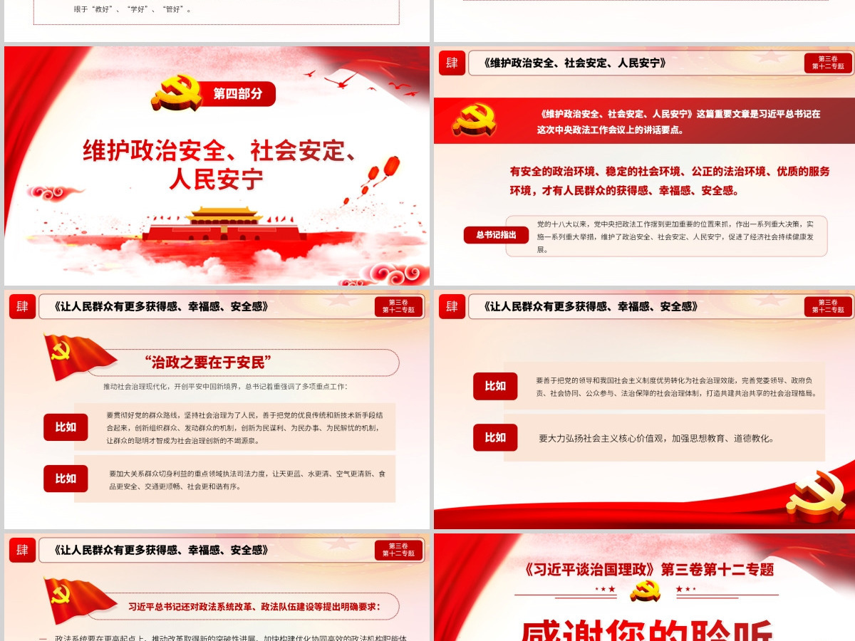 红色简约党风政风提高保障和改善民生水平谈治国理政ppt 红色简约党风政风提高保障和改善民生水平谈治国理政ppt