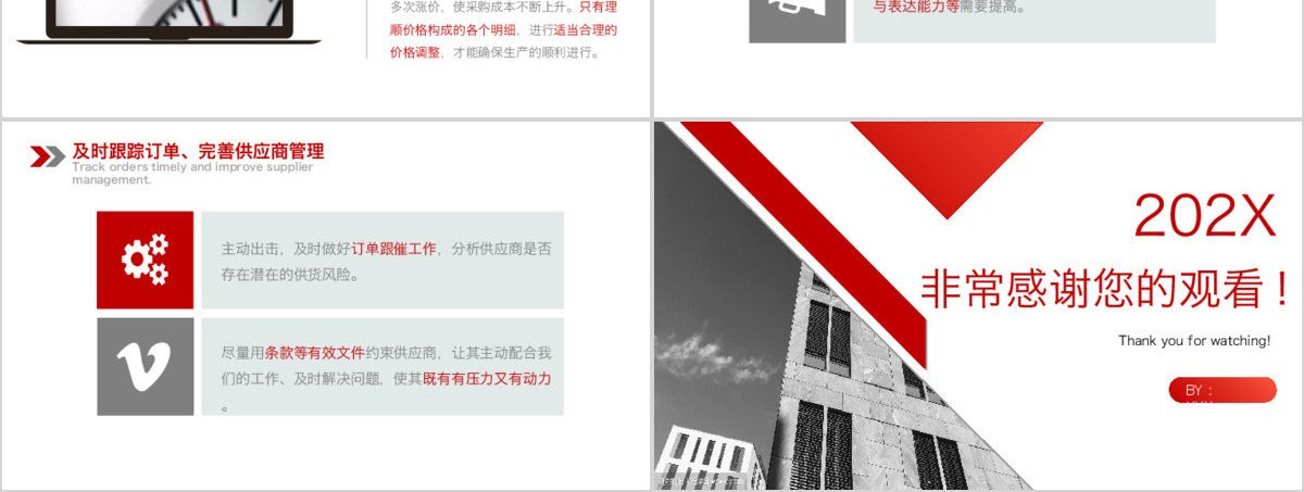 采购部年终工作总结模板