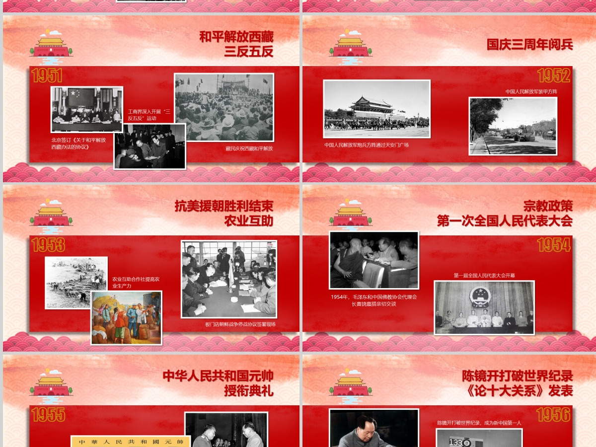 2019红色中国梦PPT模板
