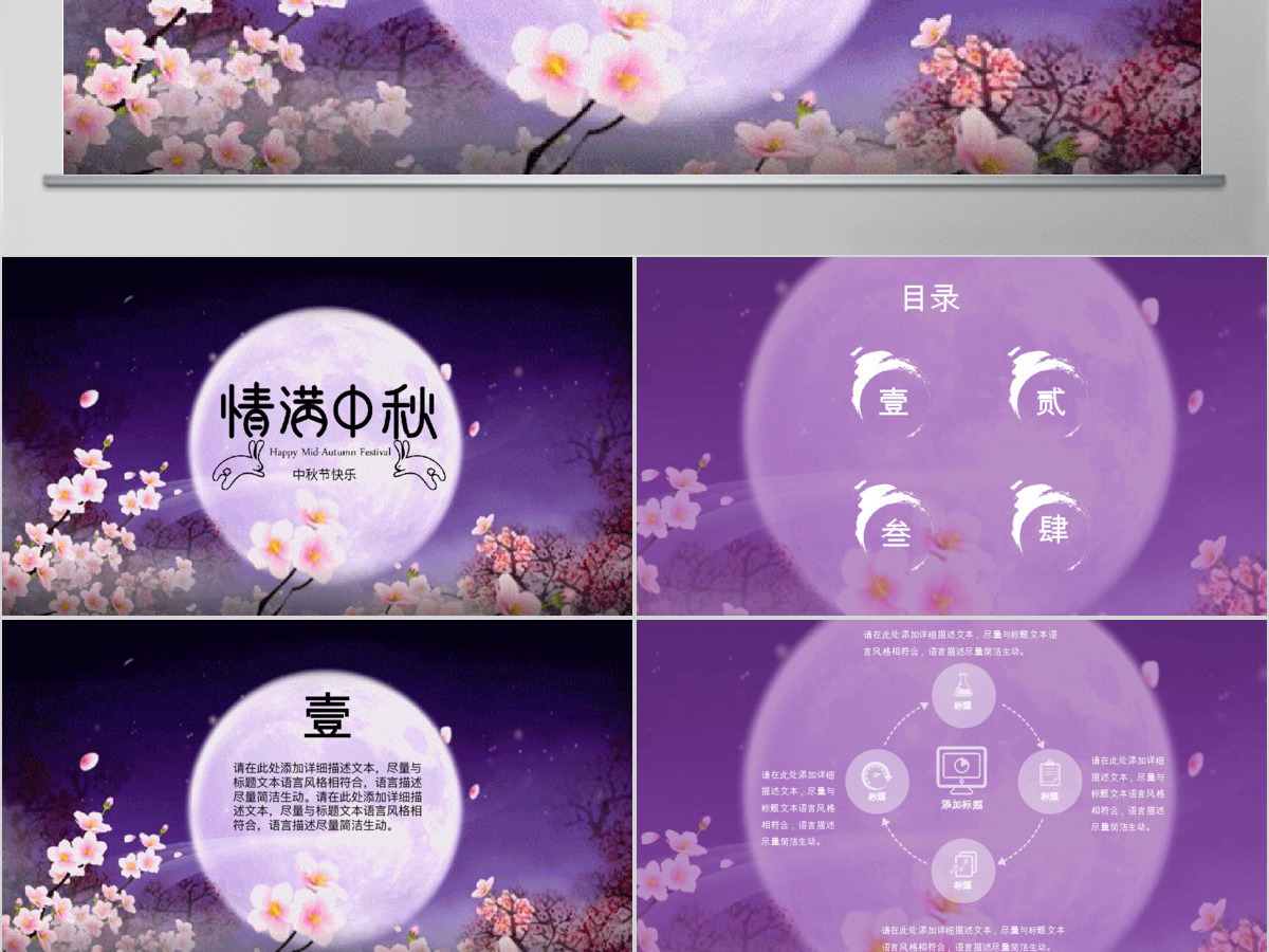 中秋活动策划企划方案动态PPT模板