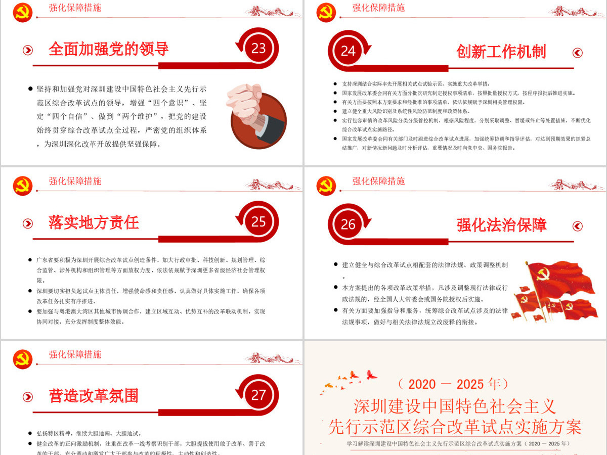 深圳建设中国特色社会主义先行示范区综合改革试点实施方案PPT