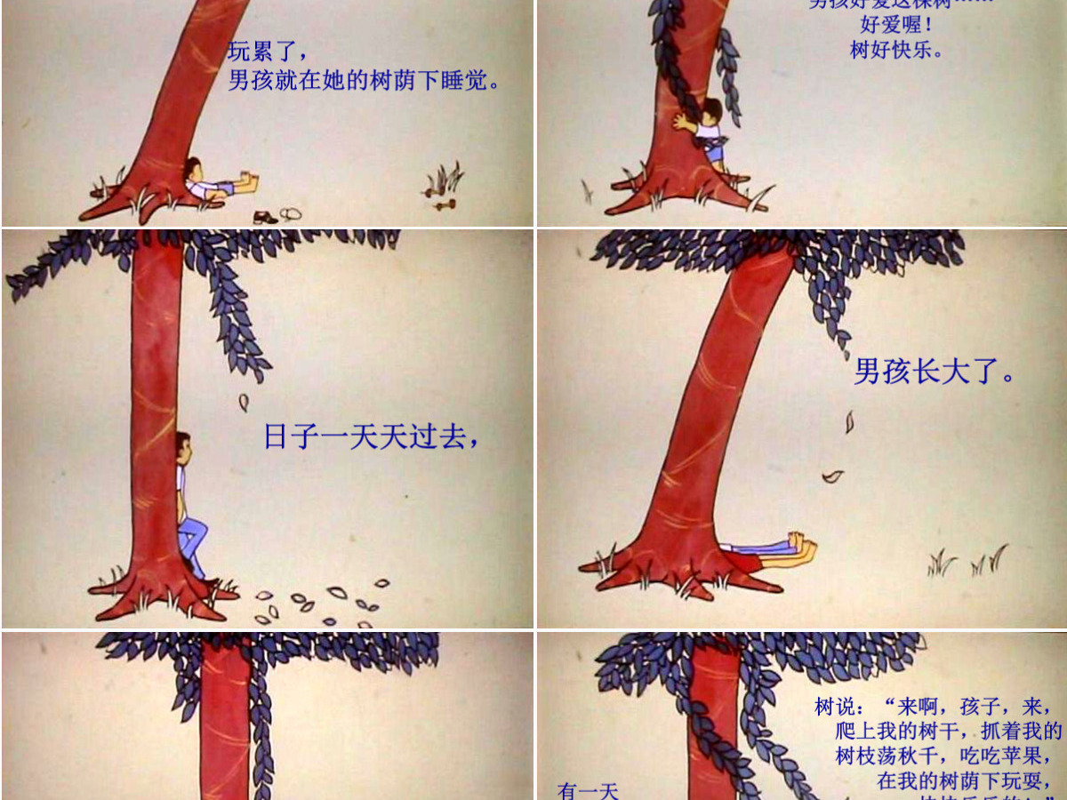 《爱心树》绘本课件