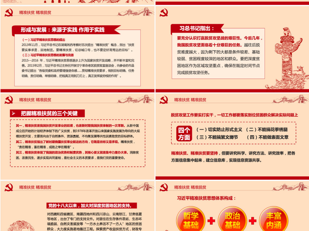 精准扶贫精准脱贫坚决打赢脱贫攻坚战PPT