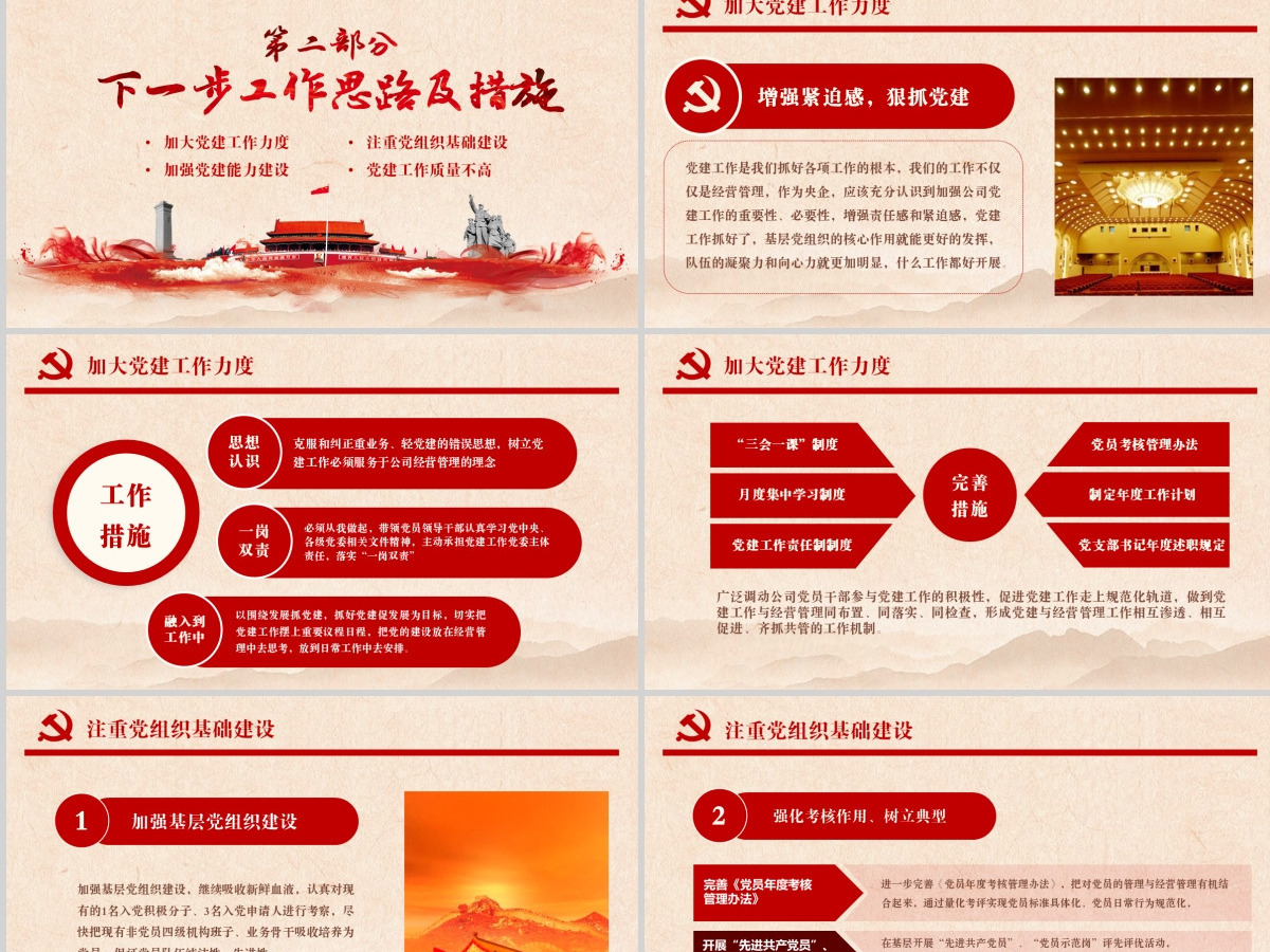 2018基层机关党支部党建工作总结ppt