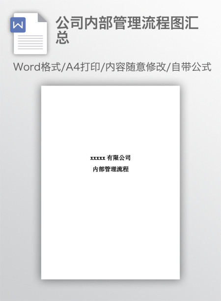公司内部管理流程图汇总