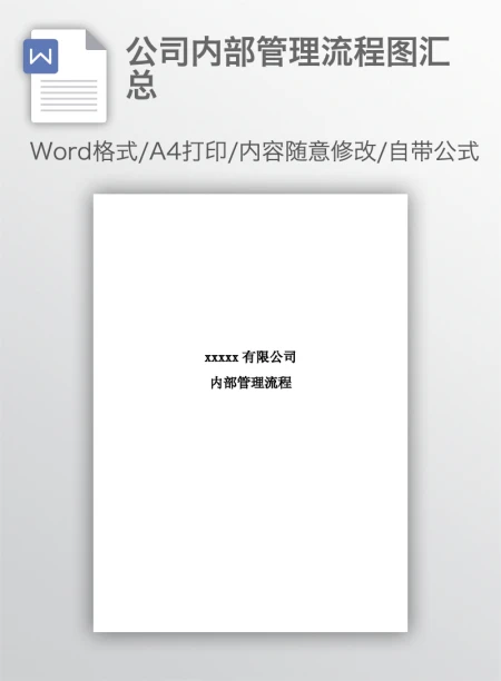 公司内部管理流程图汇总