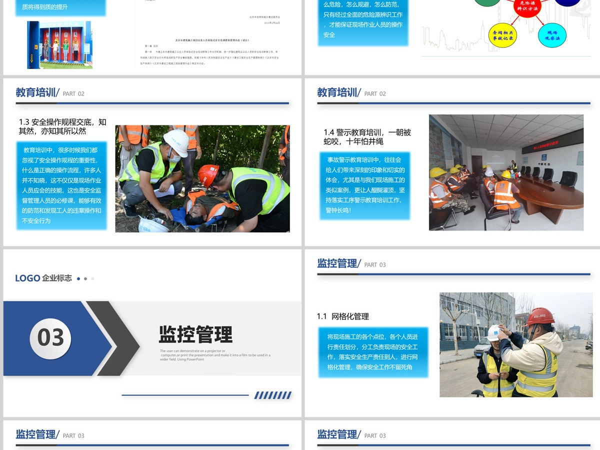 2023企业员工行为安全管理商务培训工作汇报通用PPT模板