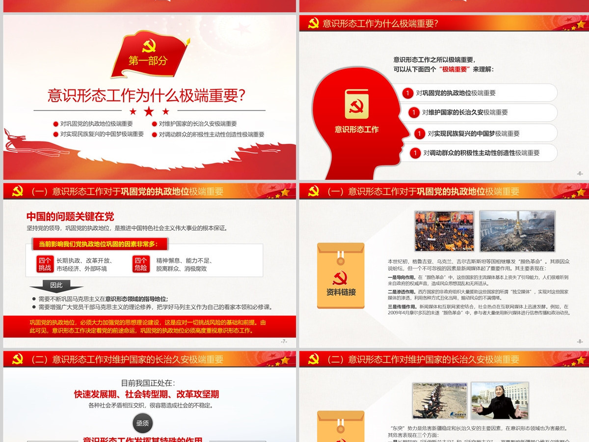 学习贯彻新时代意识形态工作党课学习PPT-含讲稿