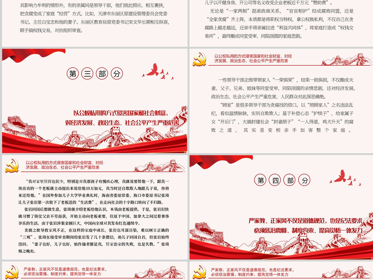 优化家风是领导干部必修课大气党政风党员干部学习辅导微党课课件PPT-含讲稿