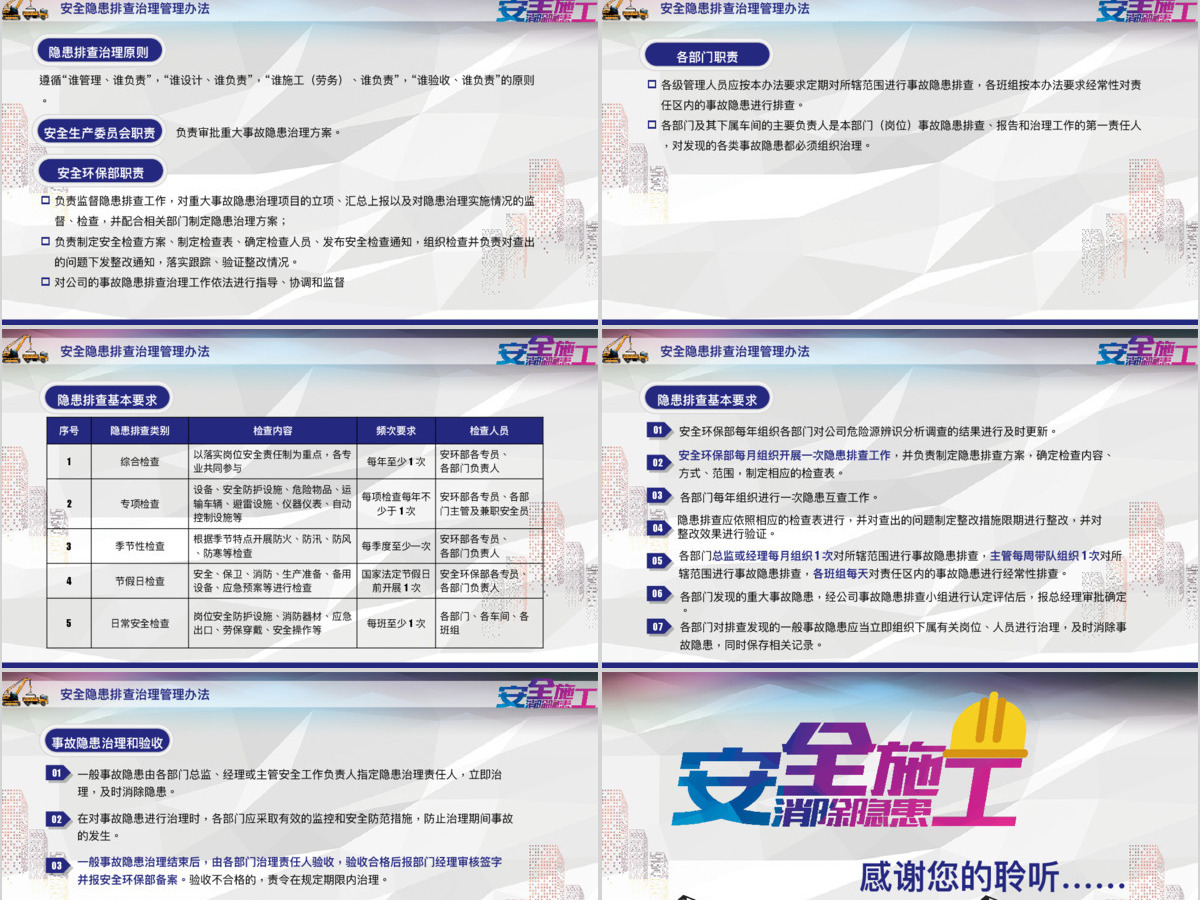 安全施工安全培训PPT模板 安全施工安全培训PPT模板