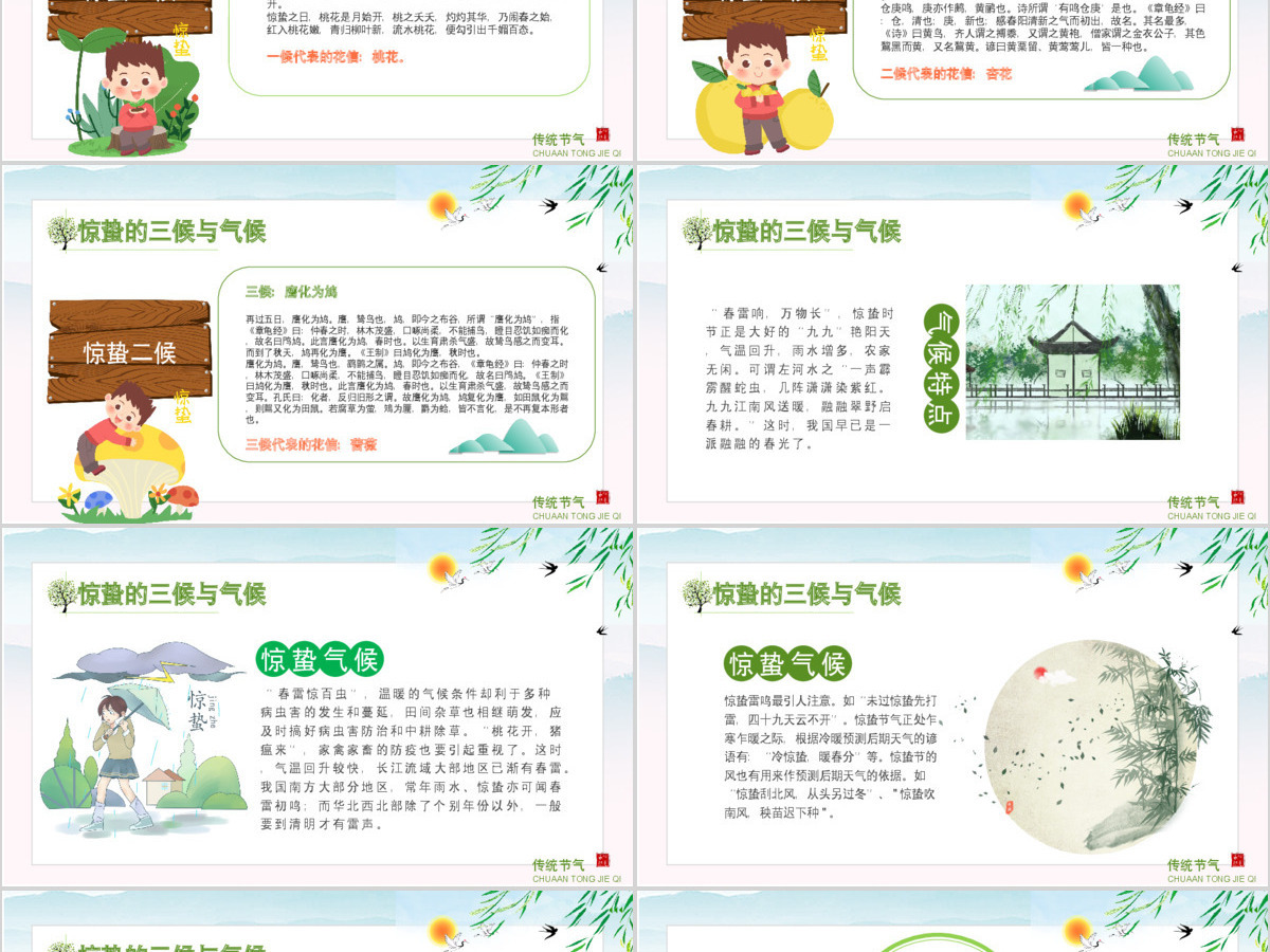 原创中国传统二十四节气之校园班会惊蛰节气主题班会介绍PPT-版权可商用 原创中国传统二十四节气之校园班会惊蛰节气主题班会介绍PPT-版权可商用