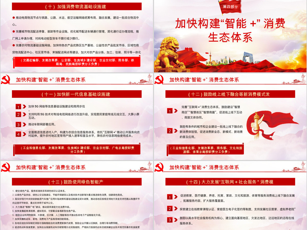 关于促进消费国内市场的实施意见PPT
