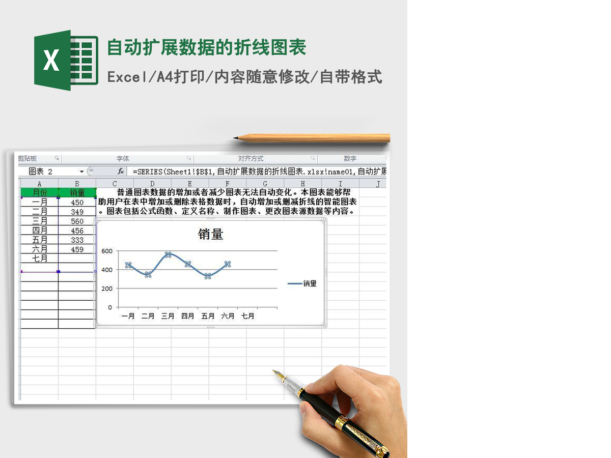 2021年自动扩展数据的折线图表 2021年自动扩展数据的折线图表