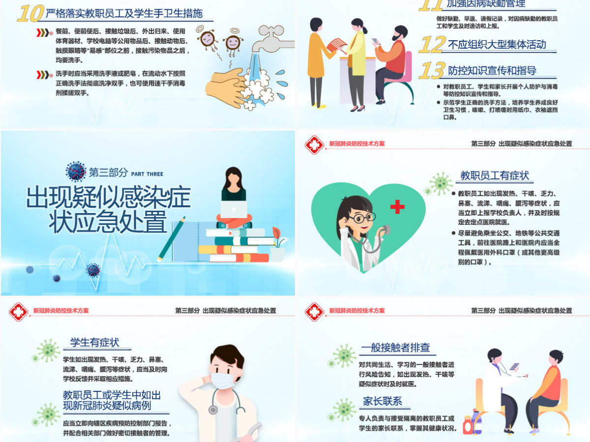 原创中小学校新冠肺炎防控技术方案抗击疫情PPT 原创中小学校新冠肺炎防控技术方案抗击疫情PPT
