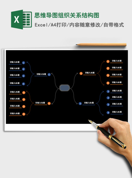 2021年思维导图组织关系结构图