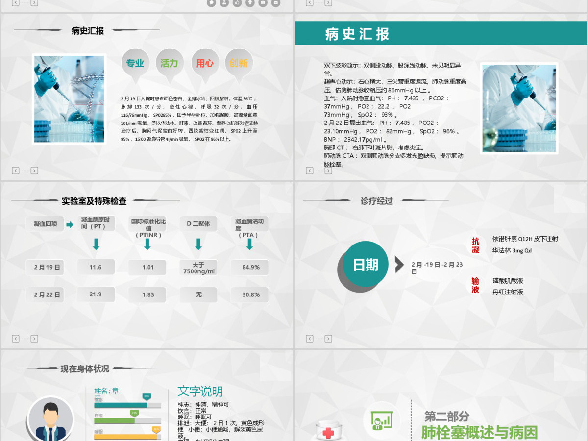 肺栓塞病人护理心内科护理查房PPT 肺栓塞病人护理心内科护理查房PPT