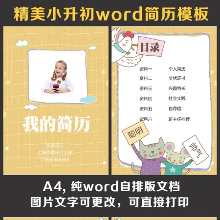 小升初简历