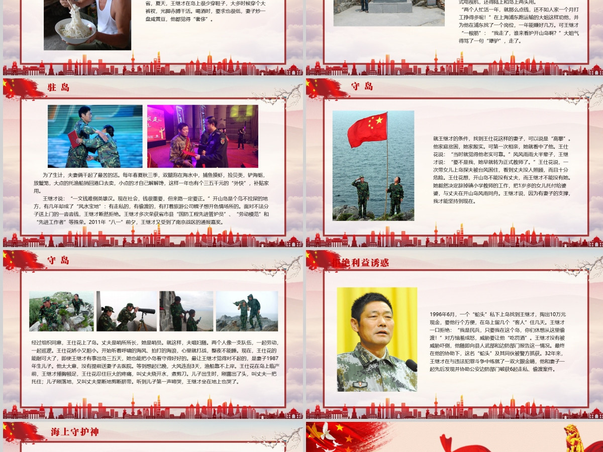 向王继才同志学习王继才精神党课党建PPT模版 向王继才同志学习王继才精神党课党建PPT模版
