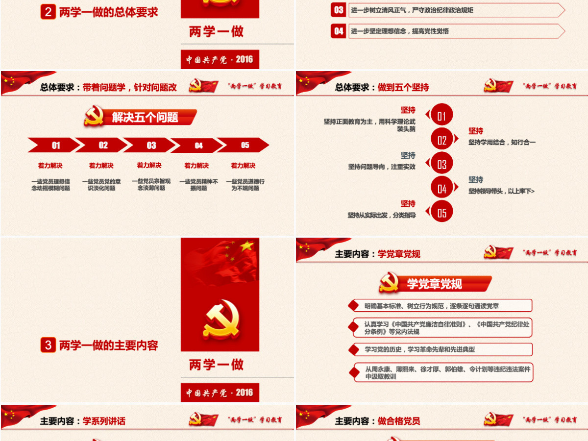 两学一做学习教育ppt宣讲课件 两学一做学习教育ppt宣讲课件