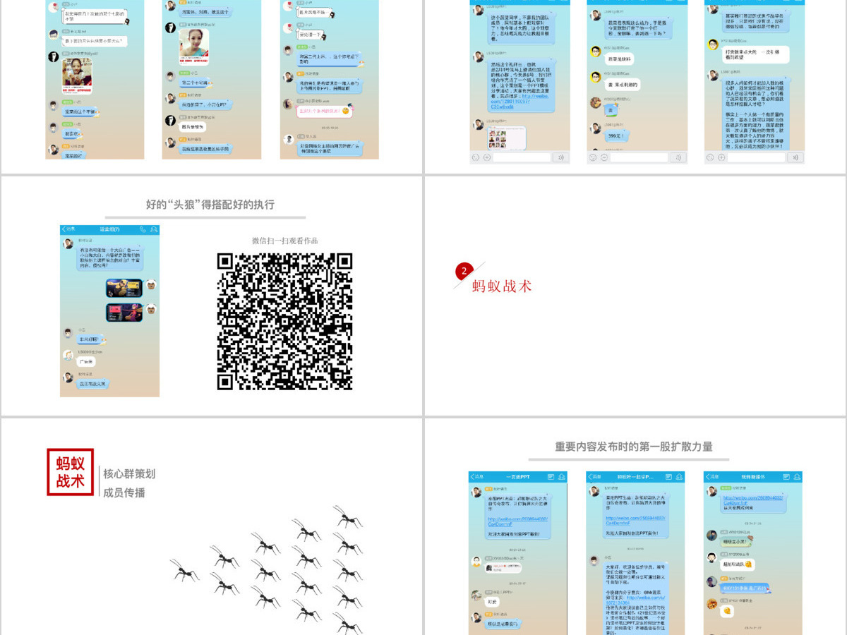 180P社交社群营销培训方案PPT图标
