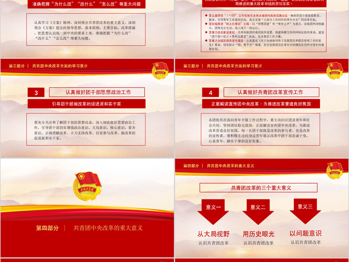 共青团中央改革方案学习落实全面解读PPT动态模板下载