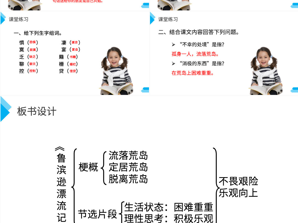 部编版六年级语文下册鲁滨逊漂流记语文课件PPT
