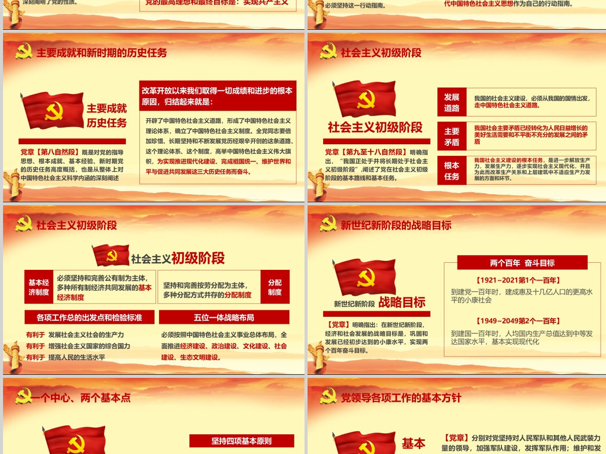 全方位解读学习党的章程十九大新党章PPT--含讲稿