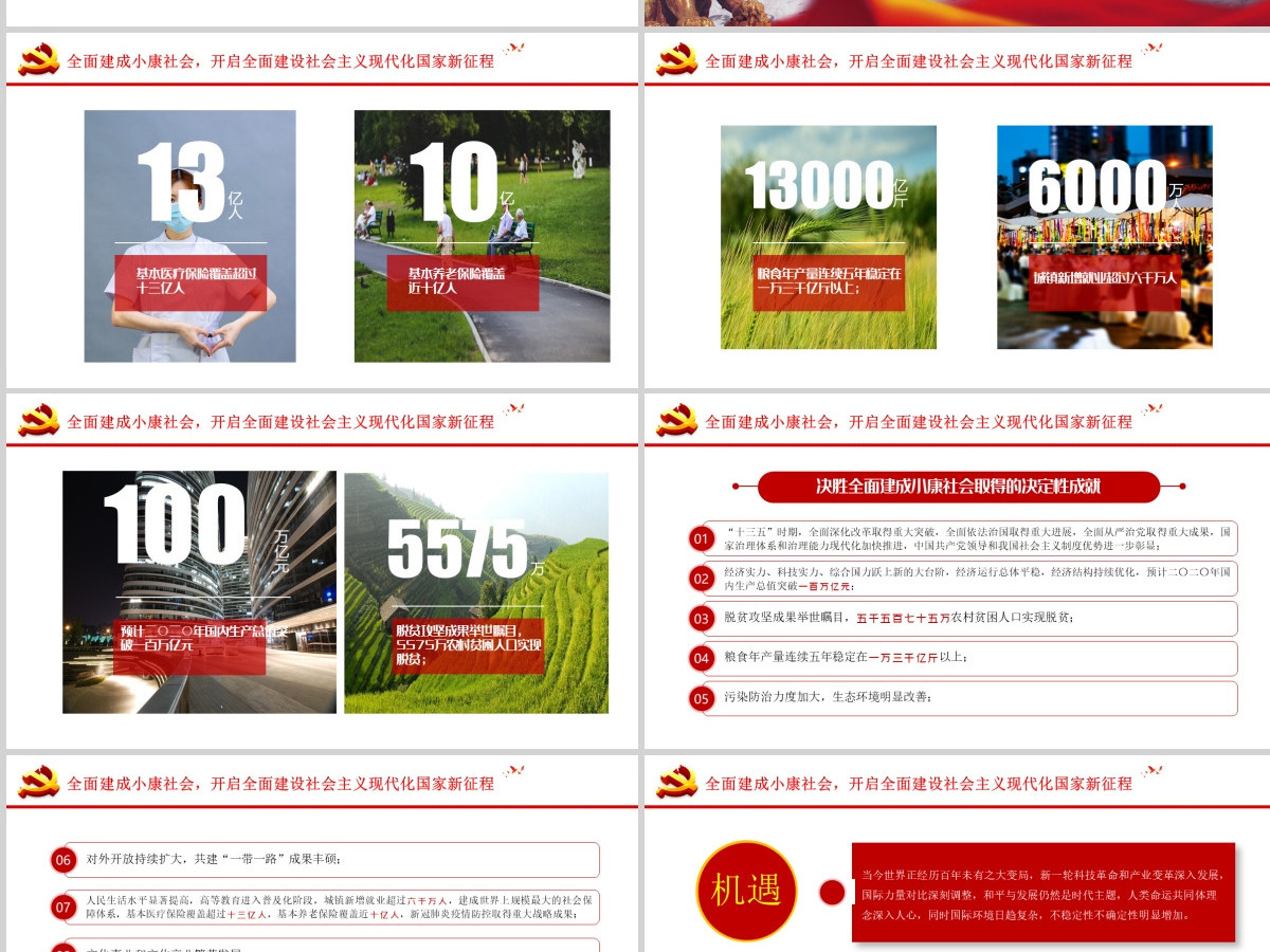 中共中央关于制定国民经济和社会发展第十四个五年规划和二〇三五年远景目标的建议PPT模板