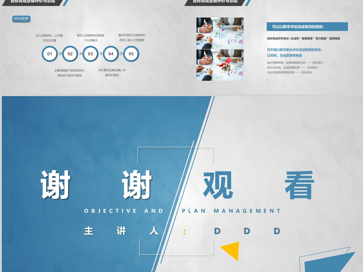 企业培训员工团队目标计划管理PPT模板 企业培训员工团队目标计划管理PPT模板