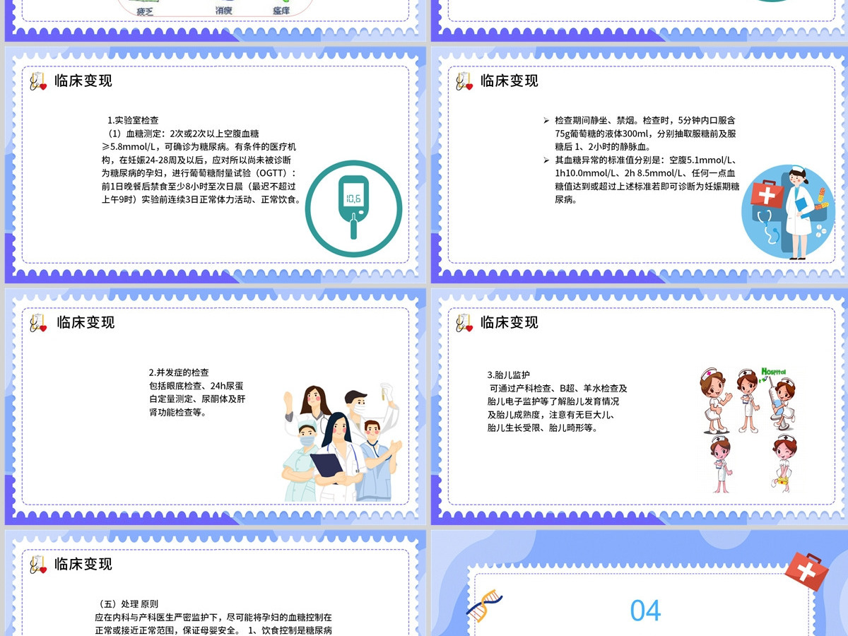 2022妊娠糖尿病护理查房商务创意护理查房通用PPT