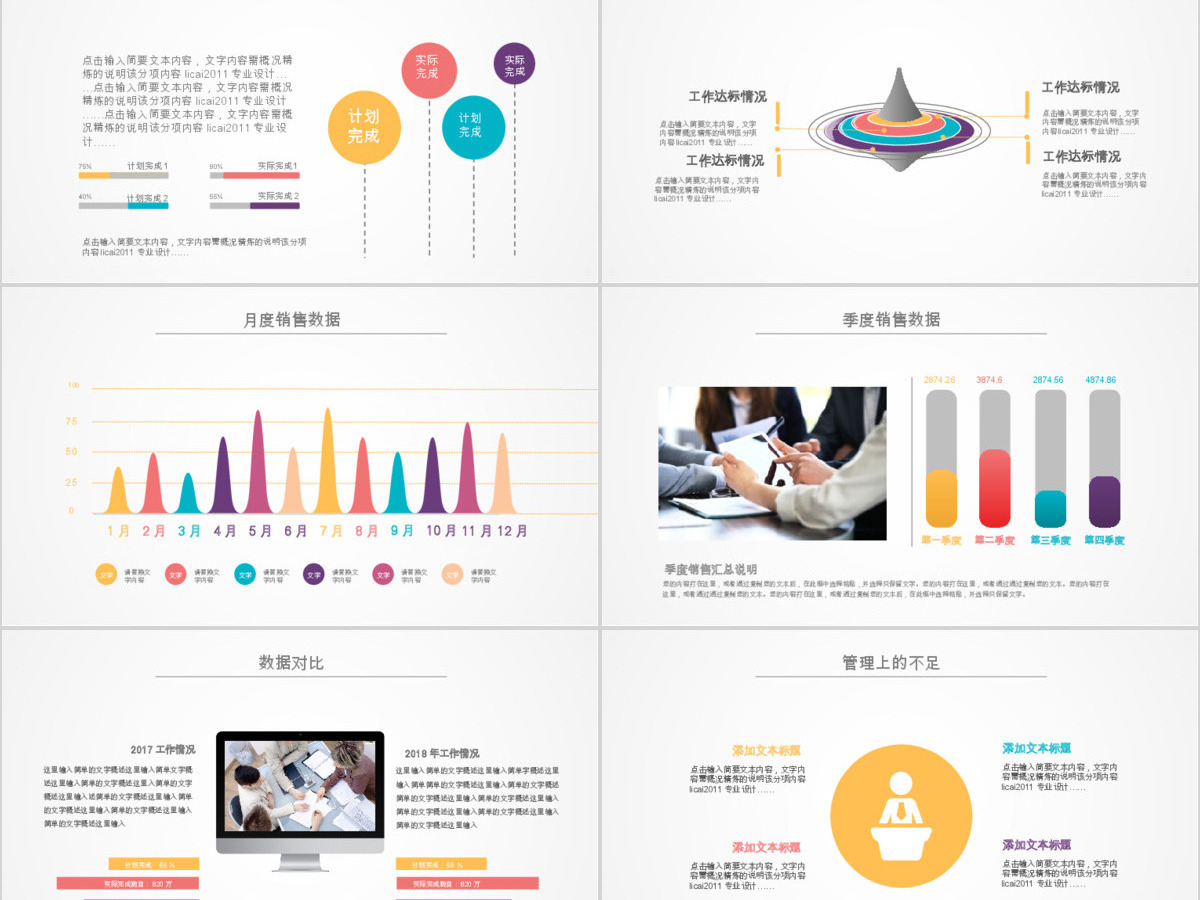 年度岗位部门述职报告ppt模板幻灯片
