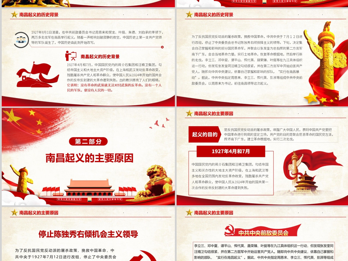 纪念八一精神南昌起义PPT