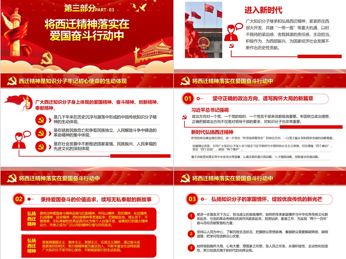 红色党政党课学习弘扬西迁精神砥砺初心使命PPT-含讲稿 红色党政党课学习弘扬西迁精神砥砺初心使命PPT-含讲稿
