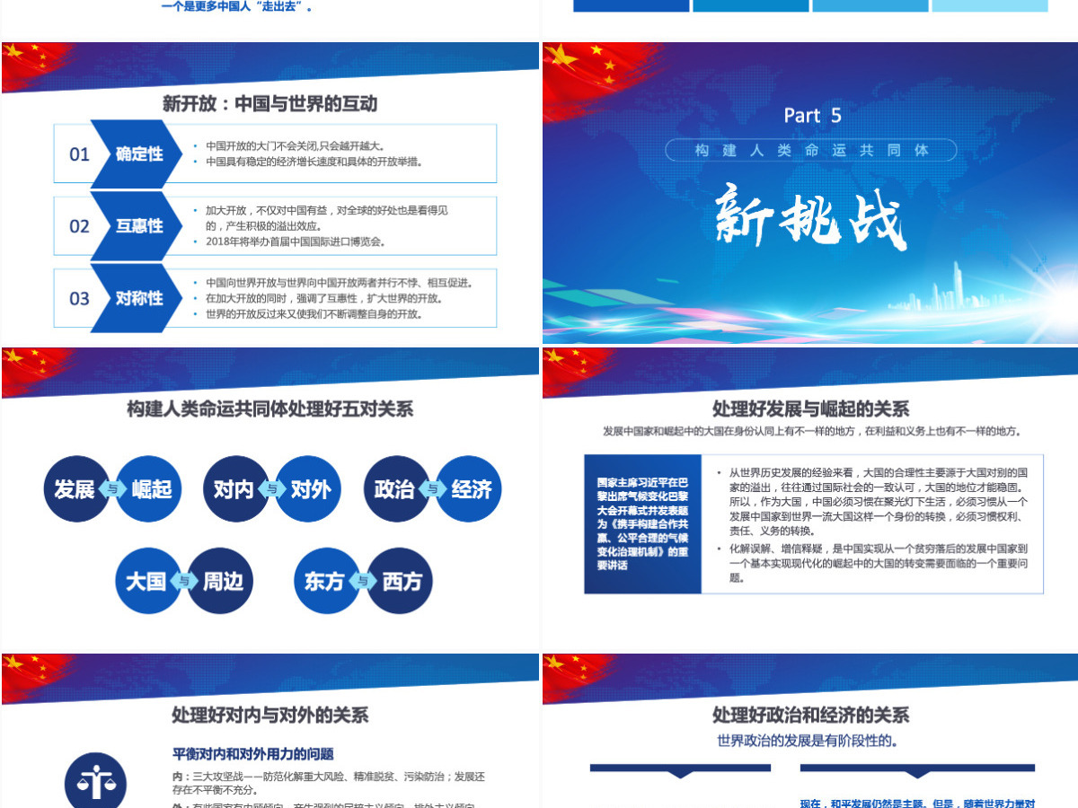 构建人类命运共同体大国担当PPT 构建人类命运共同体大国担当PPT