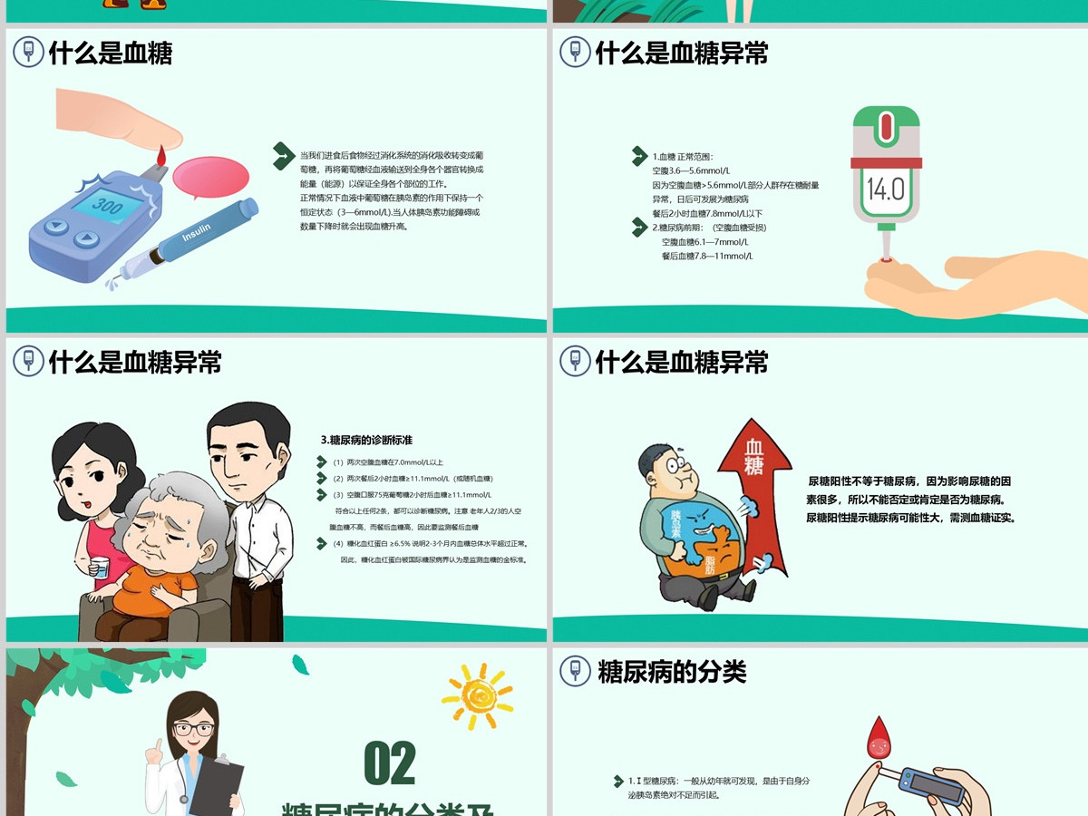 糖尿病健康知识宣讲世界糖尿病日PPT