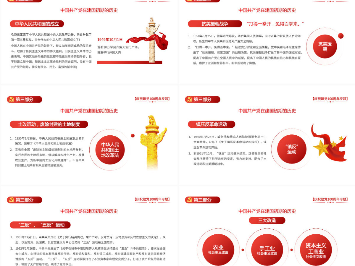 2021学好百年党史凝聚奋斗伟力PPT庆祝建党100周年专题党史学习教育专题辅导党课PPT模板-含讲稿