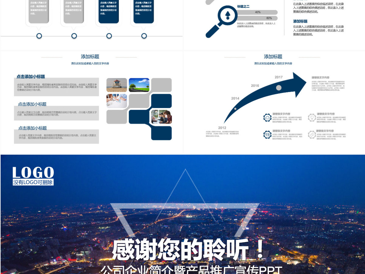 企业未来发展规划动态PPT模板