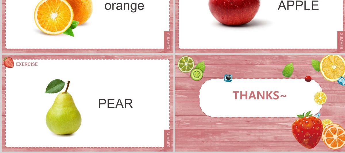 人教版小学一年级英语上册第六课：fruit（含配套教案）课件PPT