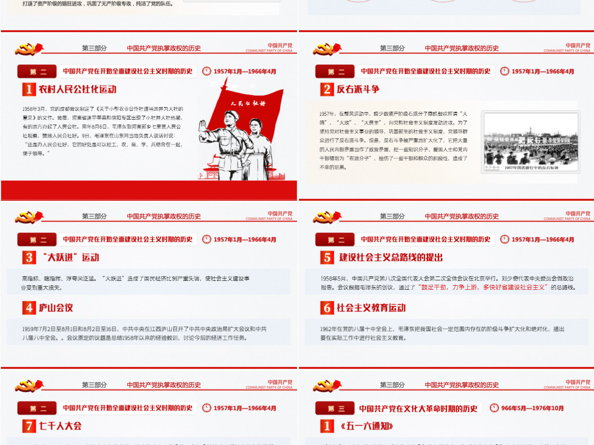 2021从开天辟地到百年风华庆祝建党100周年专题党课PPT模板-含讲稿