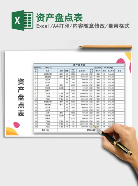 2021年资产盘点表