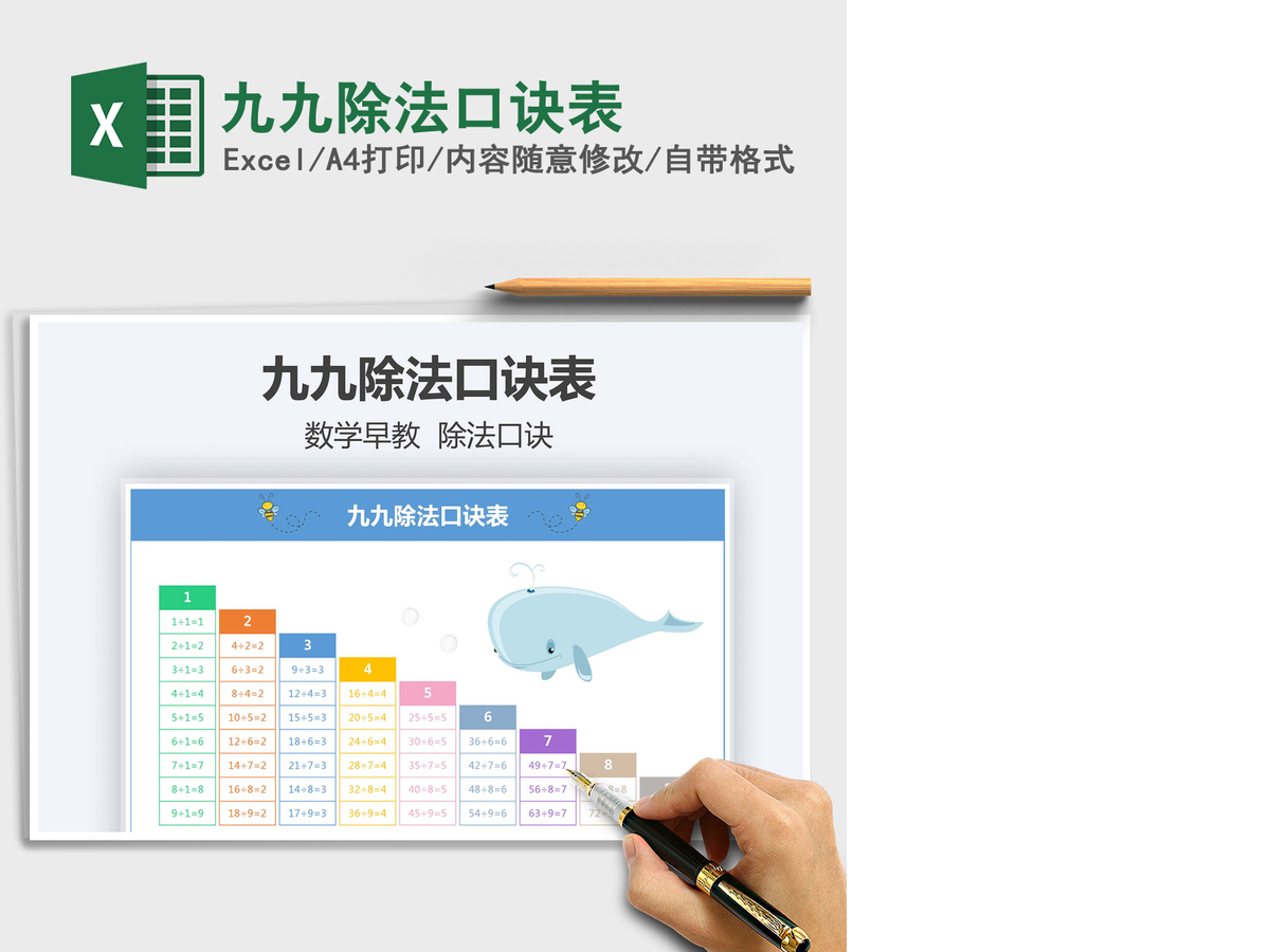 2021年九九除法口诀表 2021年九九除法口诀表