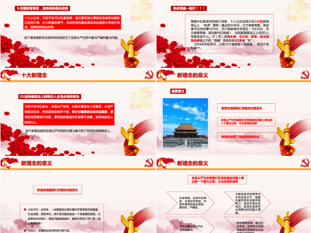 践行新思想拥抱新时代新理念新举措新要求全面从严治党十九大学习报告动态PPT模板 践行新思想拥抱新时代新理念新举措新要求全面从严治党十九大学习报告动态PPT模板
