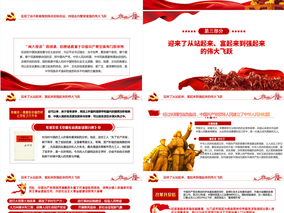 中国共产党最有理由自信党的百年光辉历程和历史贡献红色党建风以实际行动成绩和优异成绩迎接党的二十大胜利召开专题课件模板PPT
