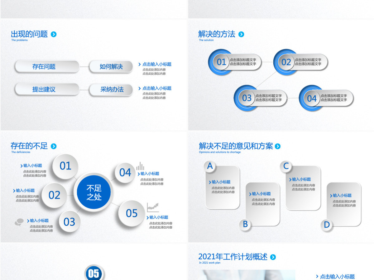 2021年度工作报告总结PPT模板